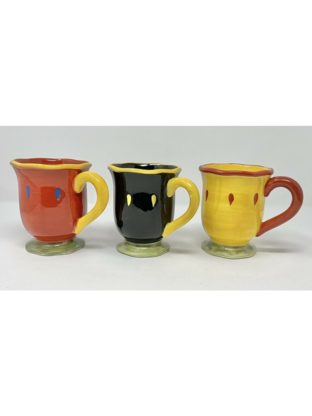 Certified International Susan Winget Garden Brights Coffee Mugs Set 3 Maximalist